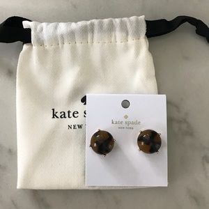NWT Kate Spade tortoise earrings - bag included!